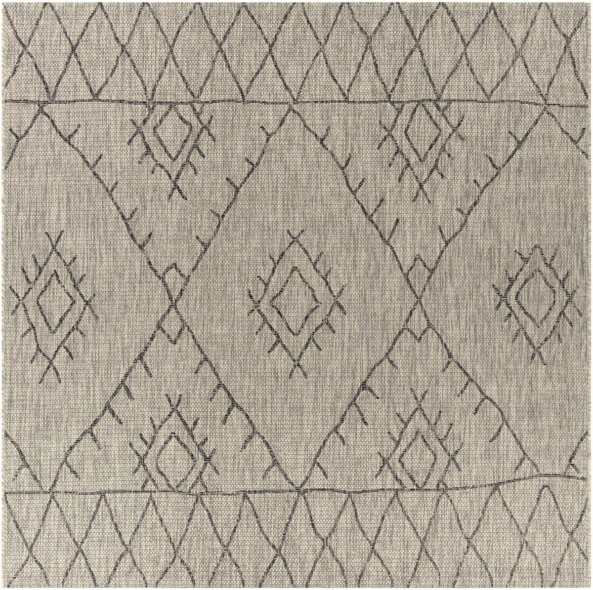 Hauteloom Marwood MARW Black Machine Made Polypropylene Rug