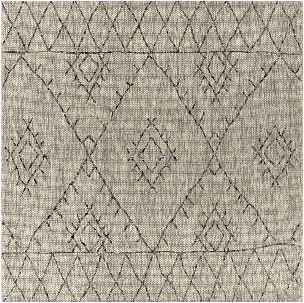 Hauteloom Marwood MARW Black Machine Made Polypropylene Rug