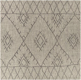 Hauteloom Marwood MARW Black Machine Made Polypropylene Rug