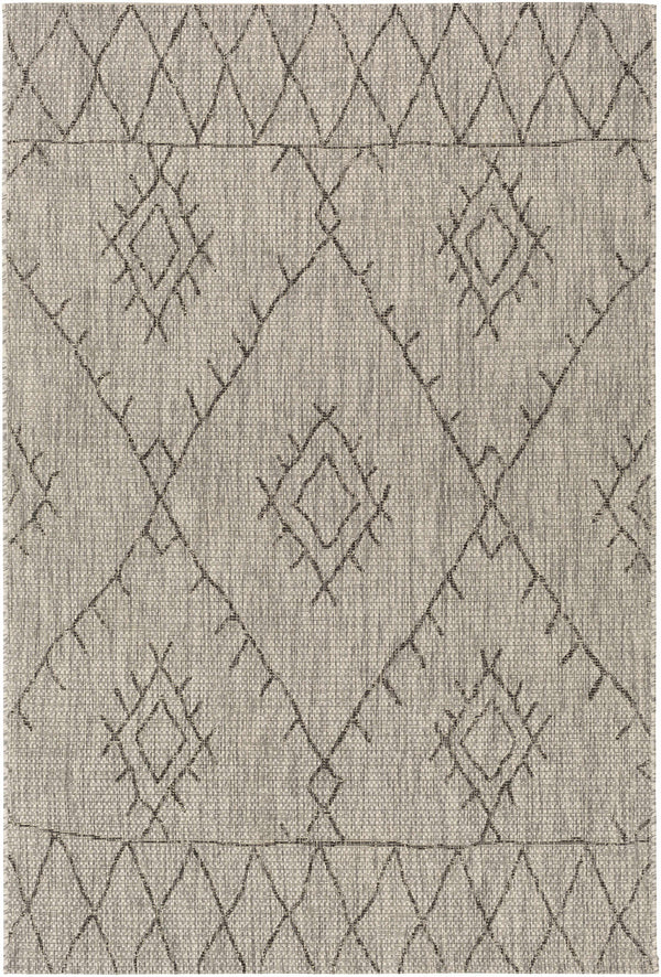 Hauteloom Marwood MARW Black Machine Made Polypropylene Rug