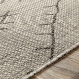 Hauteloom Marwood MARW Black Machine Made Polypropylene Rug