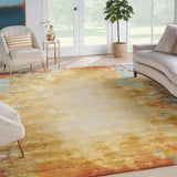 nourison prismatic prs29 gold multicolor rug