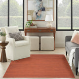 nourison washable essentials wae01 brick rug