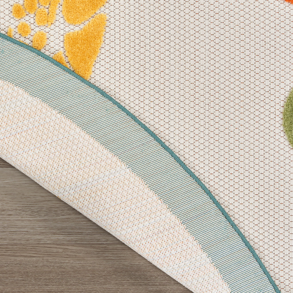 nourison aloha alh27 teal multi rug