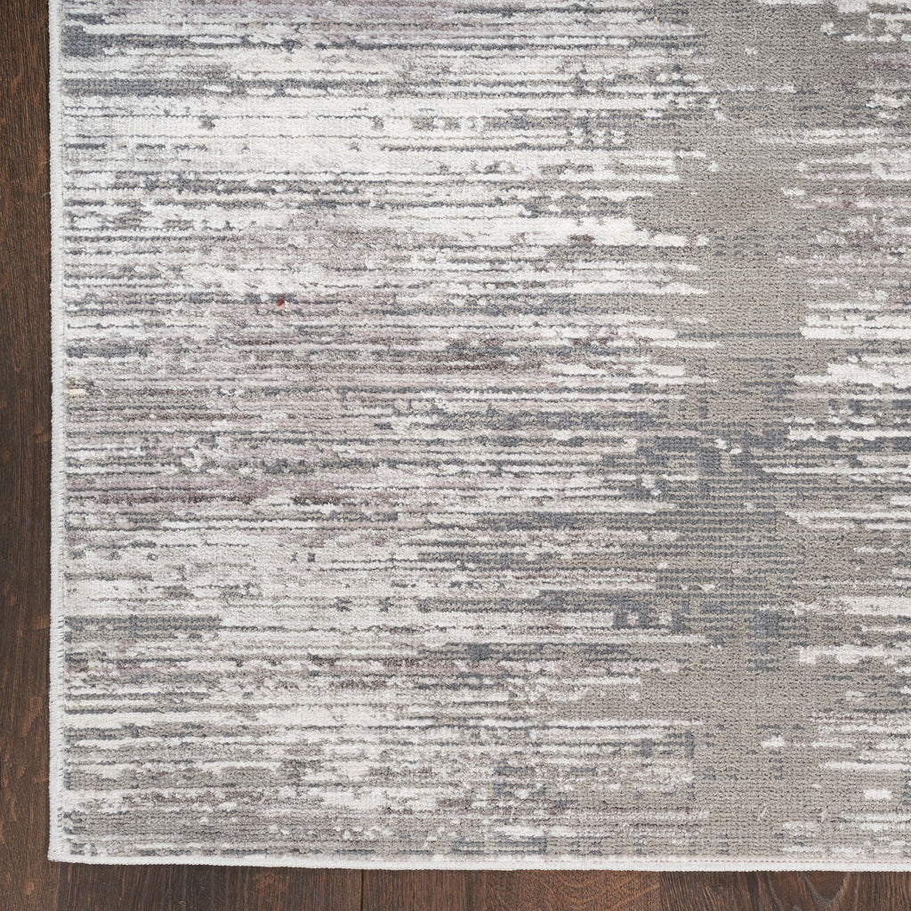 nourison abstract hues abh03 grey white rug