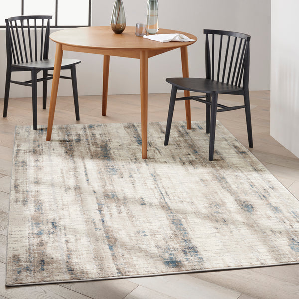nourison ck022 infinity ifn02 ivory grey blue rug