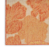 nourison garden oasis goa04 coral rug