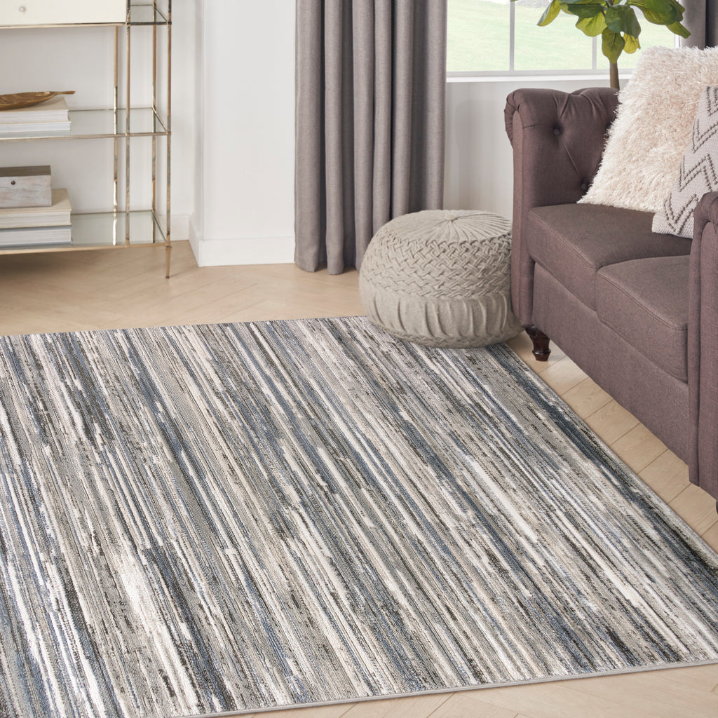 nourison serenity home srh03 ivory grey blue rug
