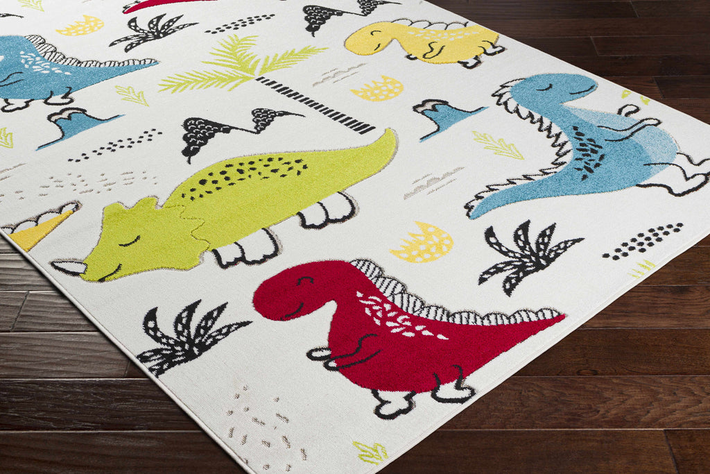 Hauteloom McKail MCKA White Machine Made Polypropylene Rug