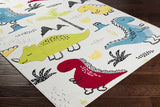 Hauteloom McKail MCKA White Machine Made Polypropylene Rug
