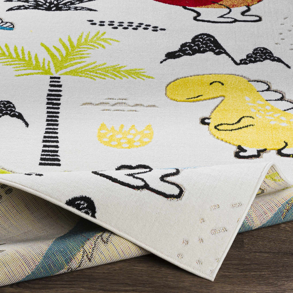 Hauteloom McKail MCKA White Machine Made Polypropylene Rug