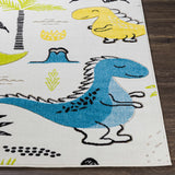 Hauteloom McKail MCKA White Machine Made Polypropylene Rug
