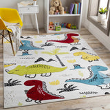 Hauteloom McKail MCKA White Machine Made Polypropylene Rug