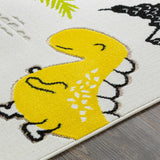Hauteloom McKail MCKA White Machine Made Polypropylene Rug