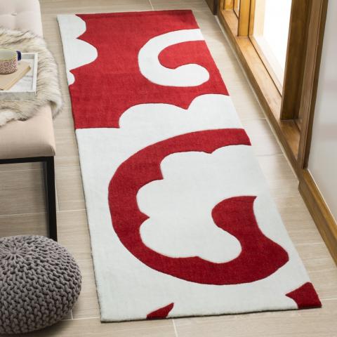 safavieh clearance modern art mda633a red rug