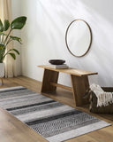 Hauteloom Middlestown MDDKA Black Machine Made Polyester Rug