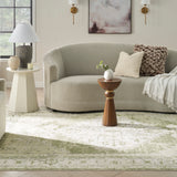 nourison astra machine washable asw11 ivory green rug