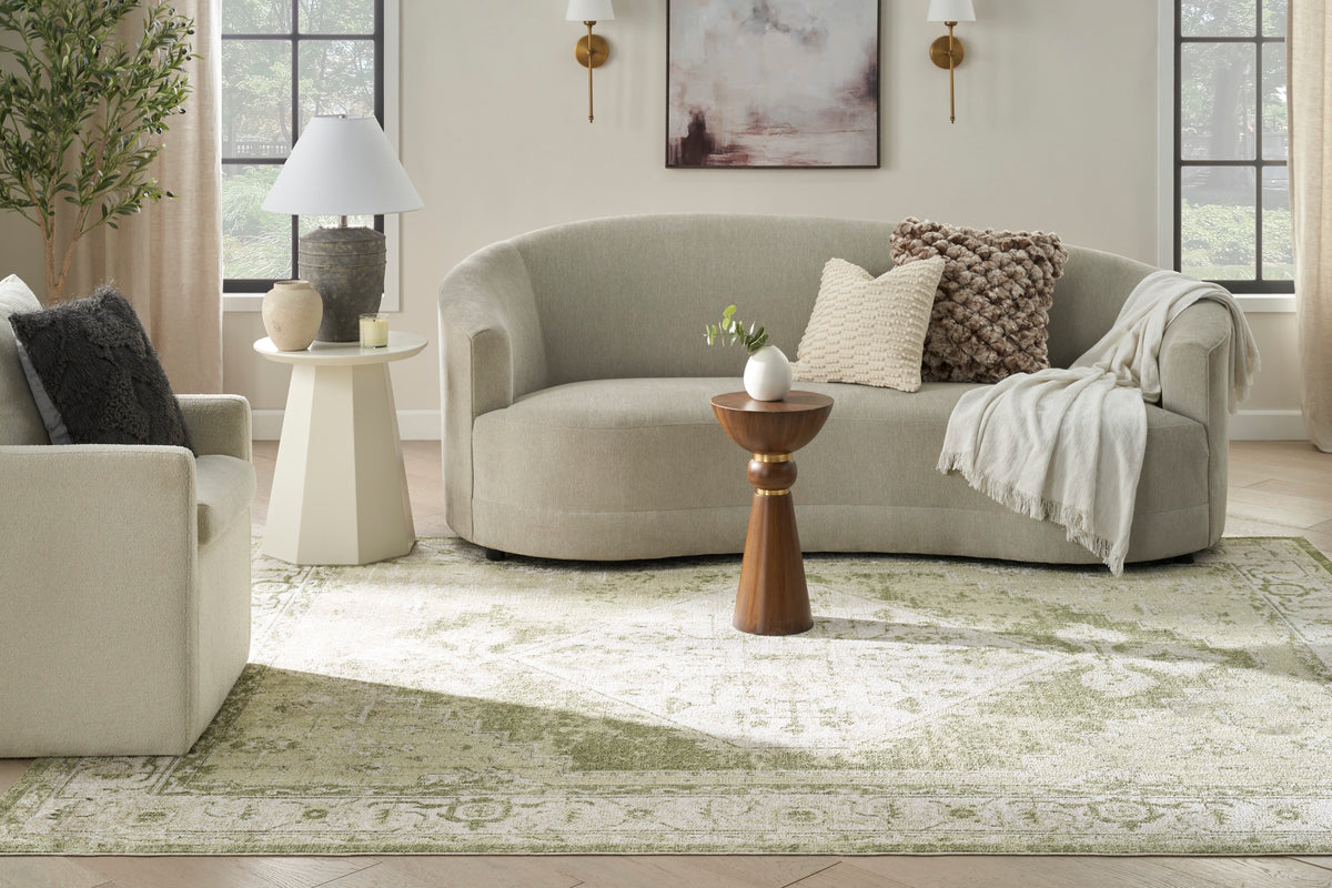 nourison astra machine washable asw11 ivory green rug