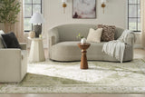 nourison astra machine washable asw11 ivory green rug
