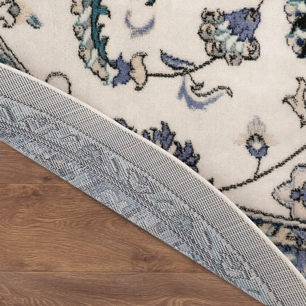 nourison nourison essentials nre05 ivory blue rug