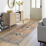Hauteloom Medinah MDNDK Dark Brown Machine Made Chenille-Polyester Rug