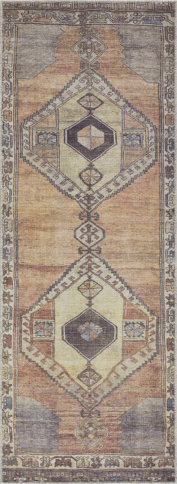 Hauteloom Medinah MDNDK Dark Brown Machine Made Chenille-Polyester Rug