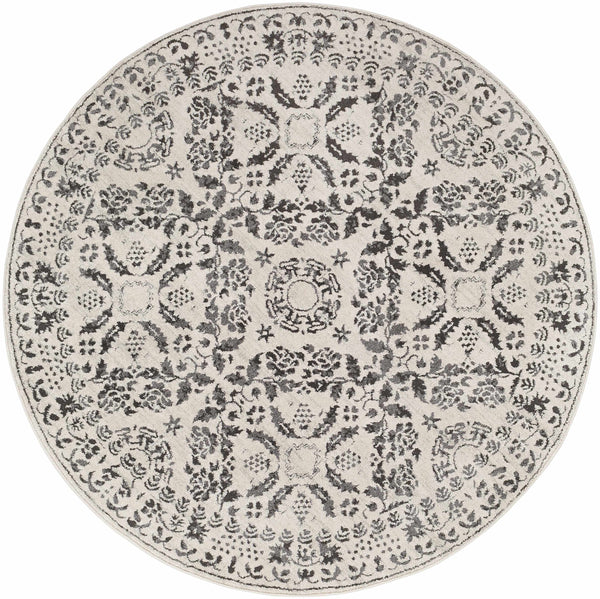 Hauteloom Megargel MEG Charcoal Machine Made Polypropylene Rug