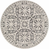 Hauteloom Megargel MEG Charcoal Machine Made Polypropylene Rug