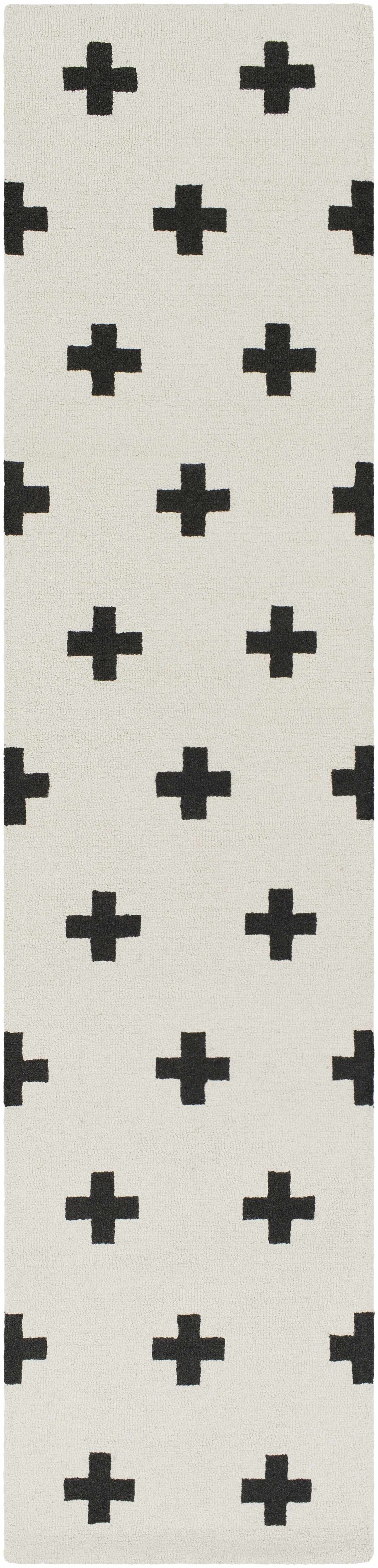 Hauteloom Meltham MELT Black Hand Tufted Wool Rug