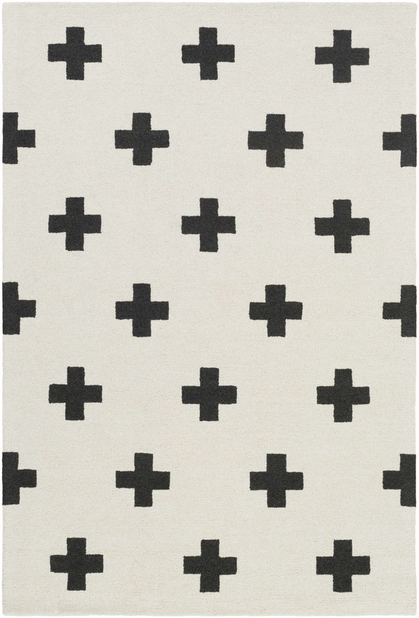 Hauteloom Meltham MELT Black Hand Tufted Wool Rug