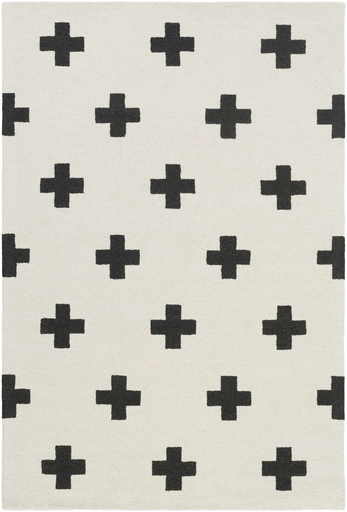 Hauteloom Meltham MELT Black Hand Tufted Wool Rug