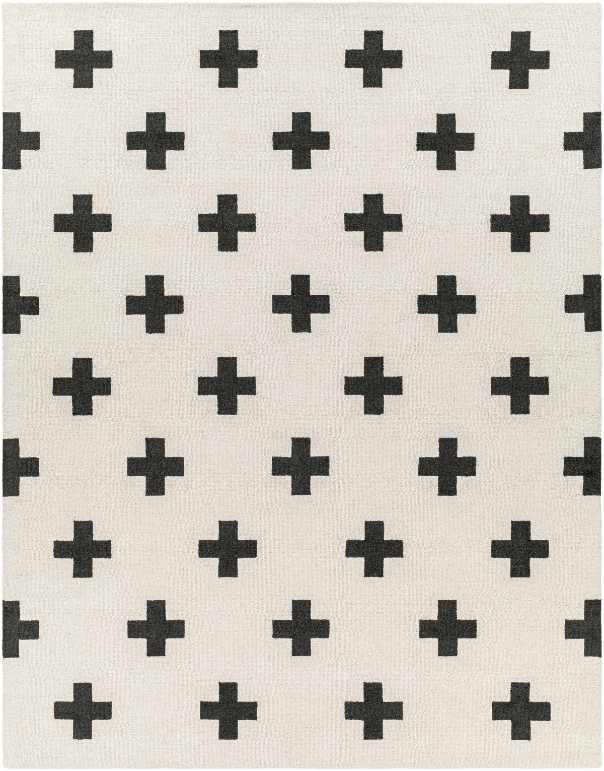 Hauteloom Meltham MELT Black Hand Tufted Wool Rug