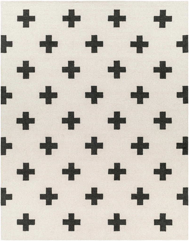 Hauteloom Meltham MELT Black Hand Tufted Wool Rug