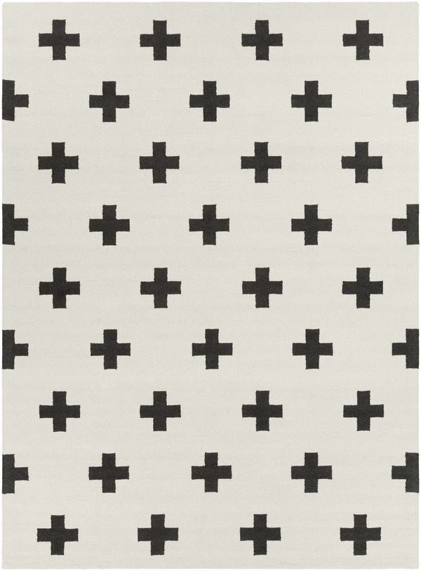 Hauteloom Meltham MELT Black Hand Tufted Wool Rug