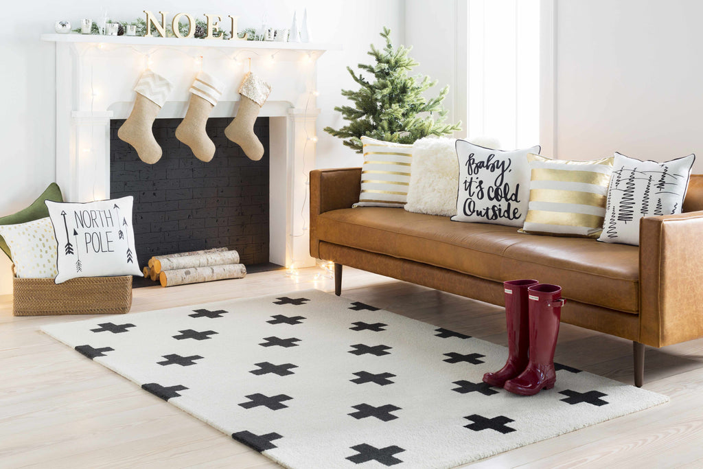 Hauteloom Meltham MELT Black Hand Tufted Wool Rug