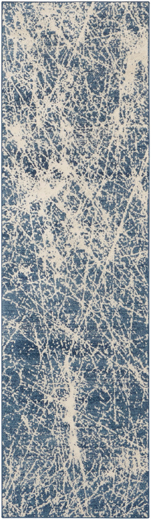 nourison exhale exl02 navy ivory rug