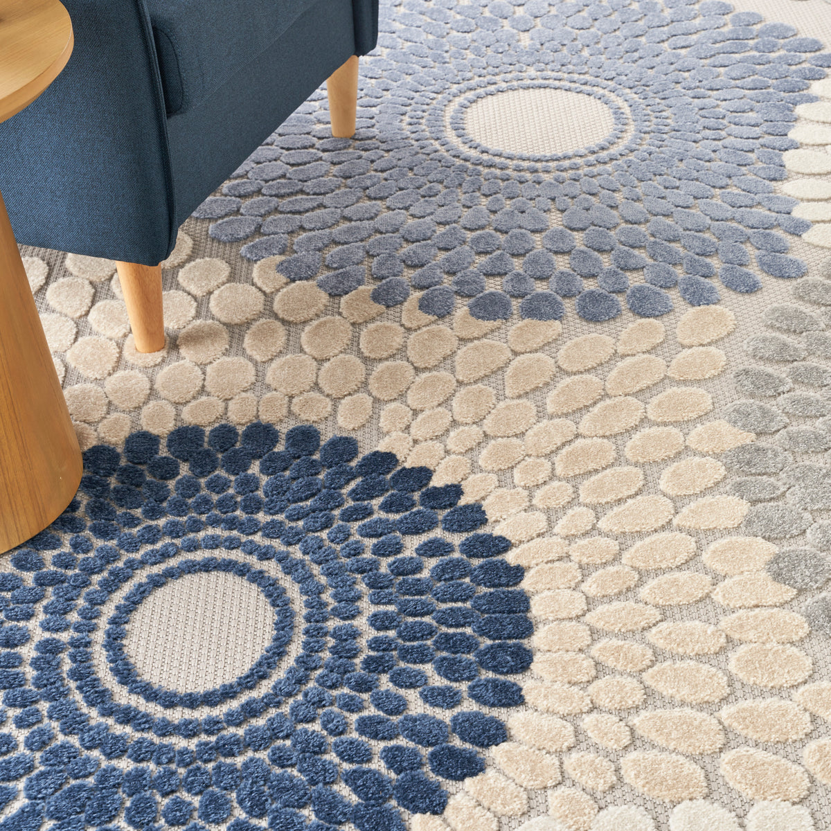 nourison aloha alh29 blue grey rug