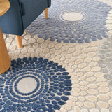 nourison aloha alh29 blue grey rug