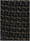 nourison cozy shimmer csh01 black gold rug