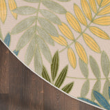 nourison aloha alh18 green multicolor rug