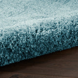 nourison dreamy shag drs05 aqua rug