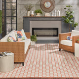 nourison twist reversible tws01 coral rug