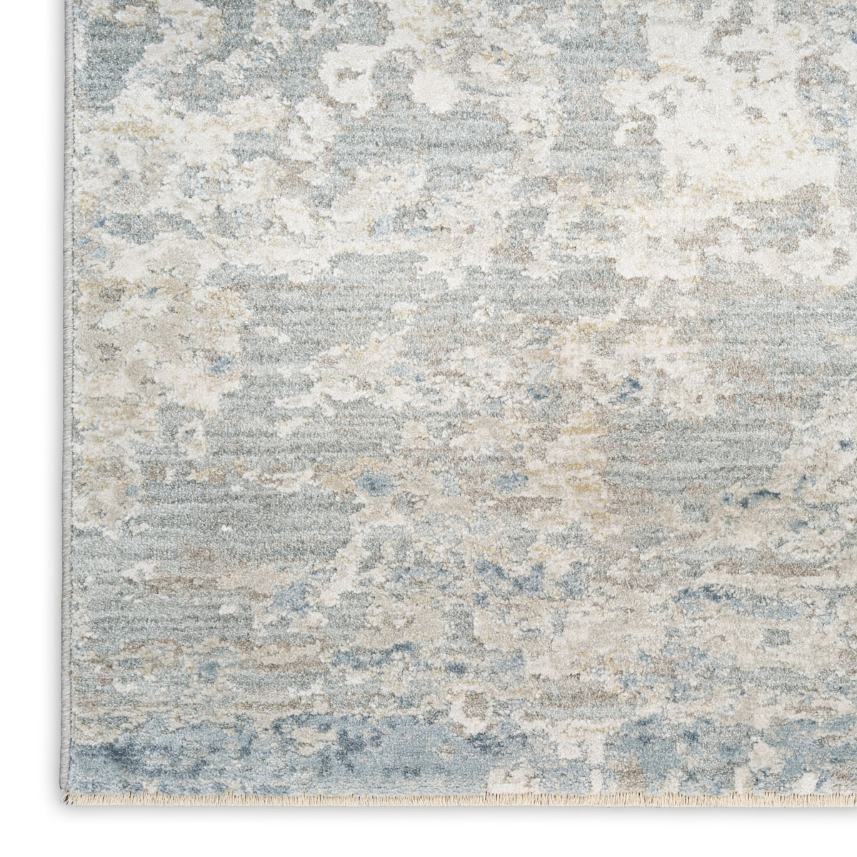 nourison envy evv01 blue silver rug