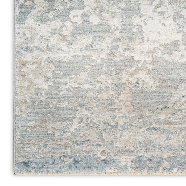 nourison envy evv01 blue silver rug