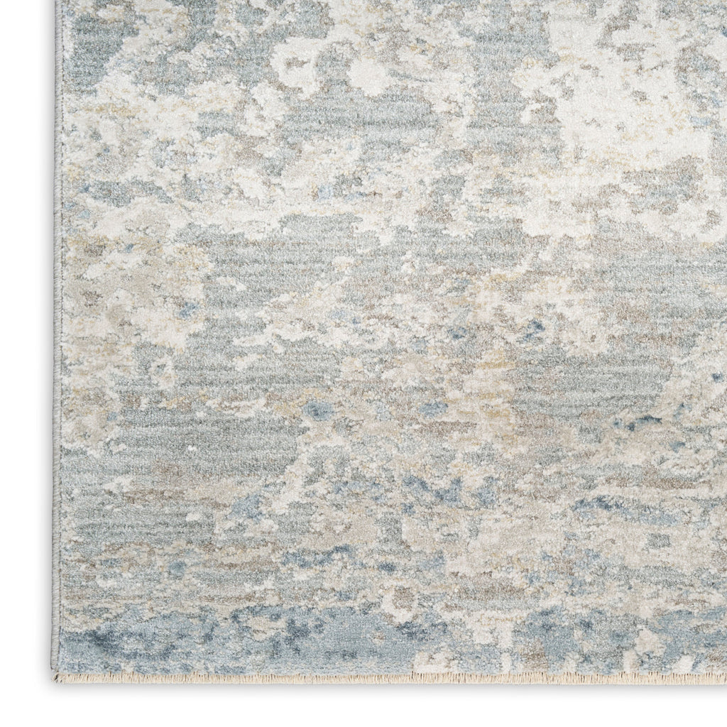 nourison envy evv01 blue silver rug