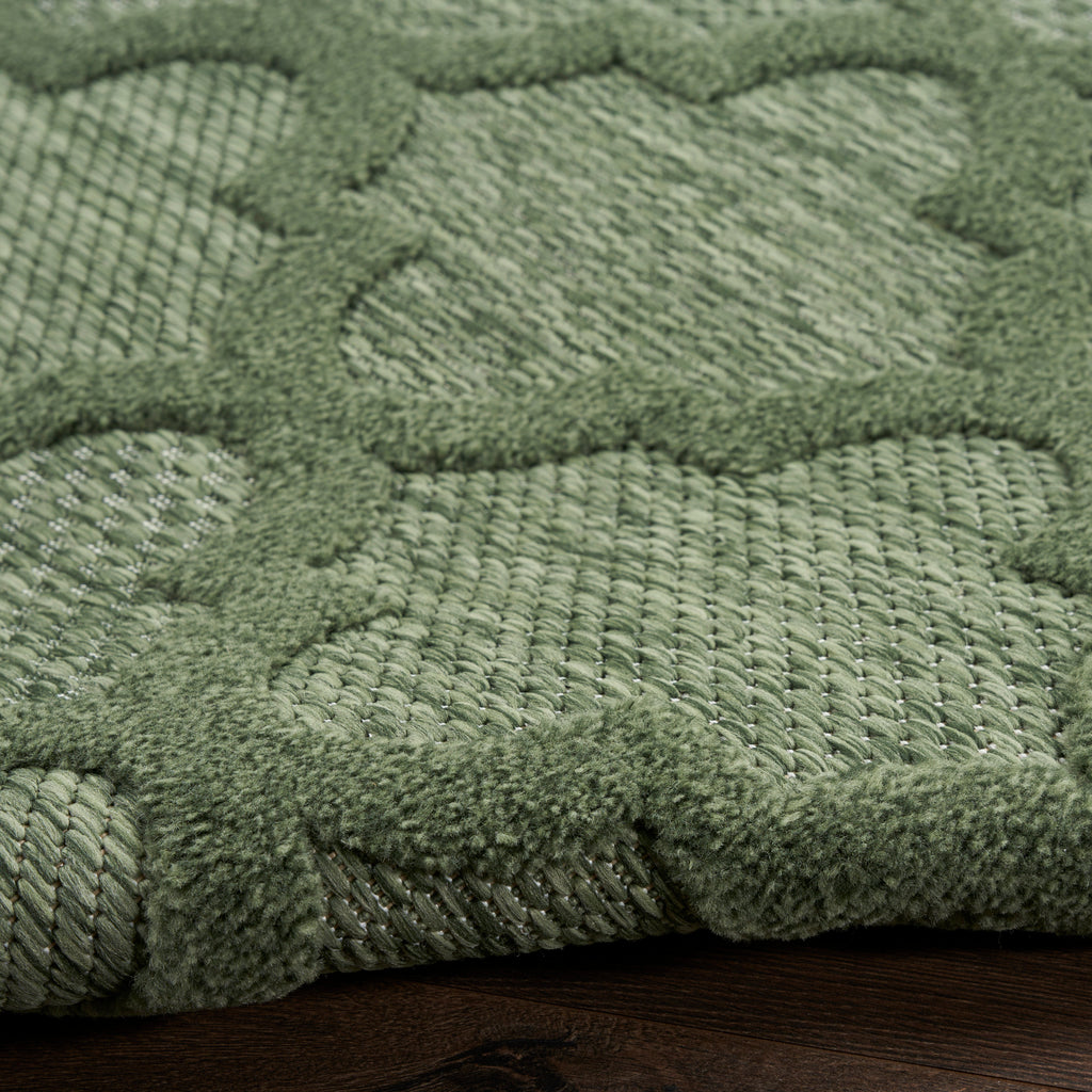 nourison easy care nes01 green rug