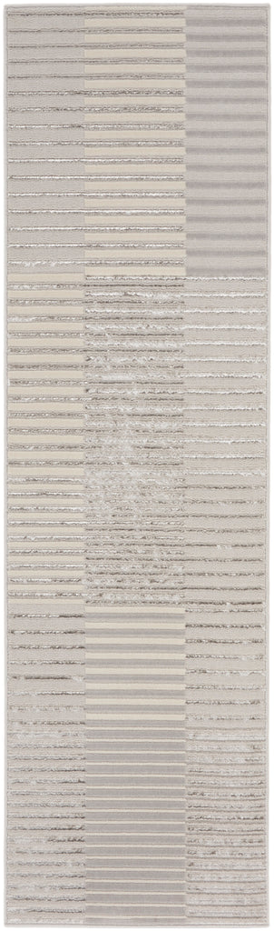 nourison brushstrokes bsk04 silver grey rug