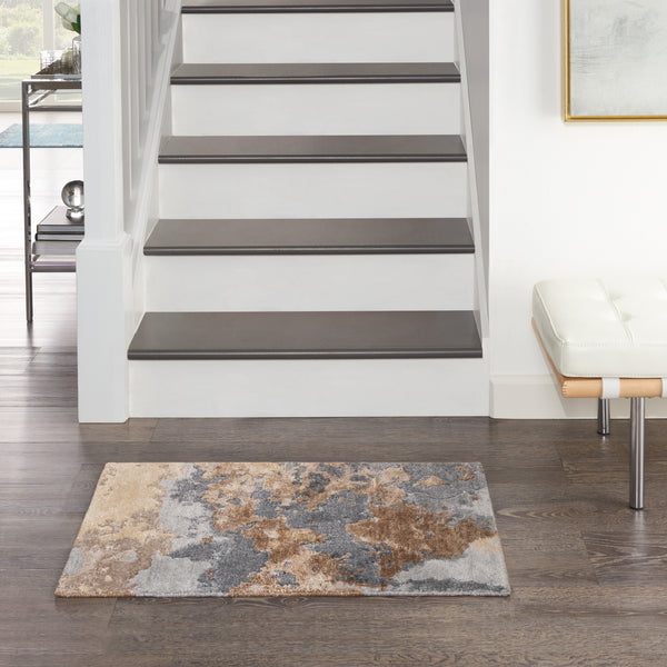 nourison silk shadows sha23 beige blue rug