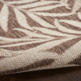 nourison garden oasis goa01 mocha rug