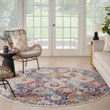 nourison grafix grf31 blue multicolor rug